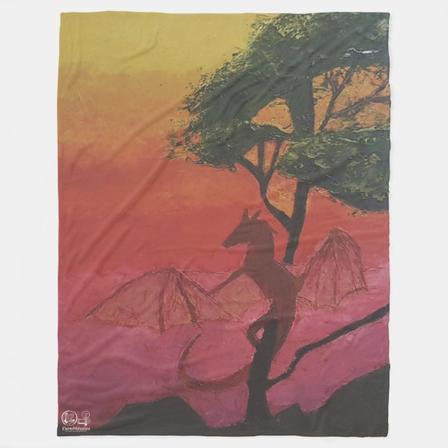 Couverture Polaire Imagen de mi obra arte Fantasía y realidad (Devant)