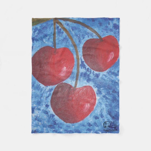 Couverture Polaire Imagen de mi obra Cerezas (Devant)