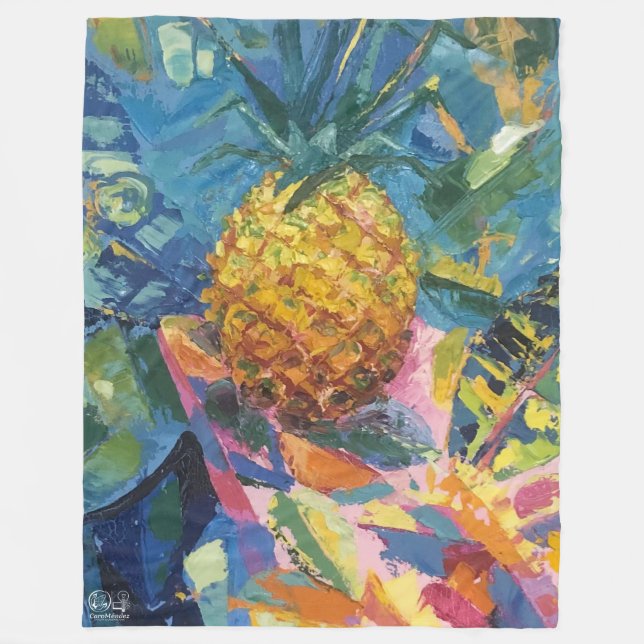 Couverture Polaire Imagen de mi obra Piña (Devant)