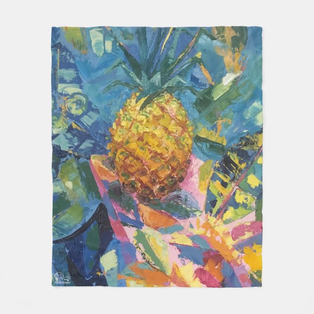Couverture Polaire  Imagen de mi obra Piña (Devant)