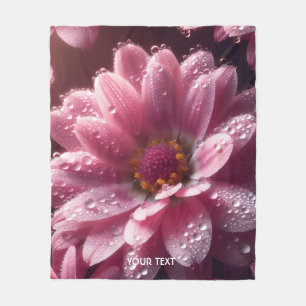Couverture Polaire Imaginaire Beau Rosé Fleur Dew