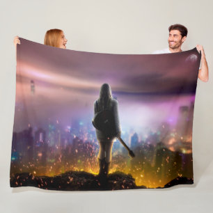 COUVERTURE POLAIRE IMAGINAIRE CITY LIGHTS