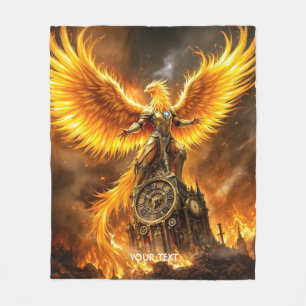 Couverture Polaire Imaginaire Cute Steampunk Flames Phoenix