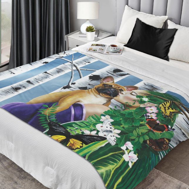 Couverture Polaire Imaginaire Dryad Bulldog français (Créateur téléchargé)