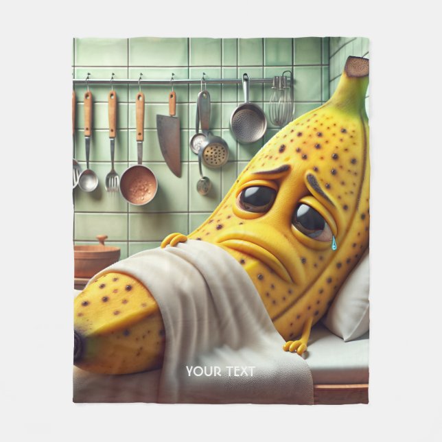 Couverture Polaire Imaginaire Mal Mauvais Sentiment Banane (Devant)