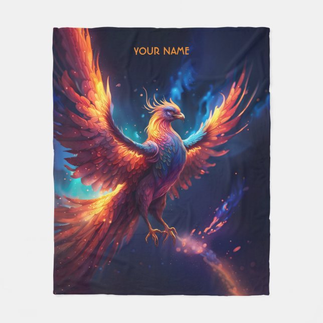 Couverture Polaire Imaginaire mignon Vivid Monter Phoenix (Devant)