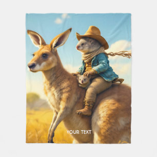 Couverture Polaire Imaginaire mignon Wombat Kangaroo Koala