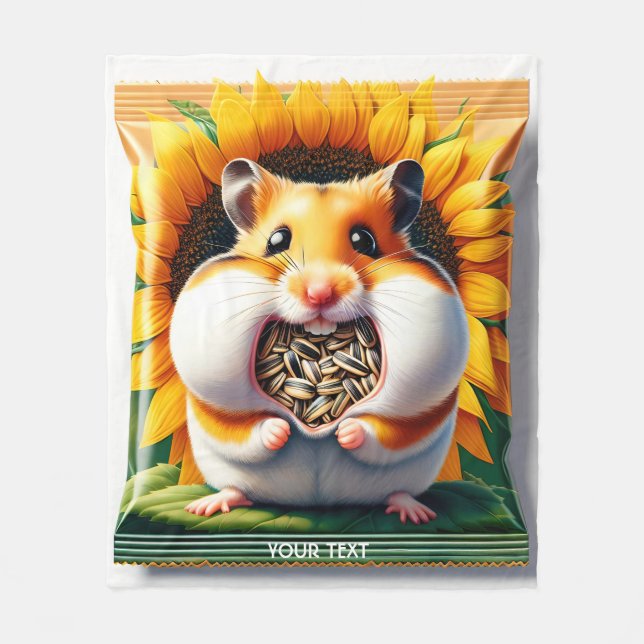 Couverture Polaire Imaginaire mignonne de graines de paquets Hamster (Devant)