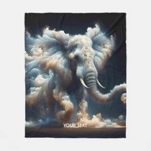 Couverture Polaire Imaginaire Mignons Nuages Eléphant Fumée