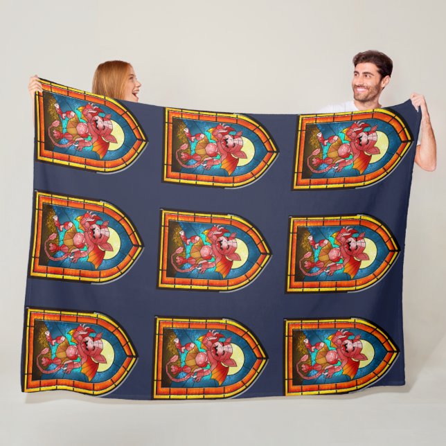 Couverture Polaire Imp en verre tendu (En situation)