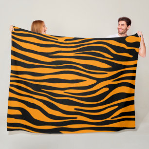 Couverture Polaire Impression de la Zèbre orange Princeton