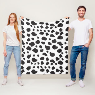 Couverture Polaire Impression De Vache, Motif De Vache, Spots De Vach
