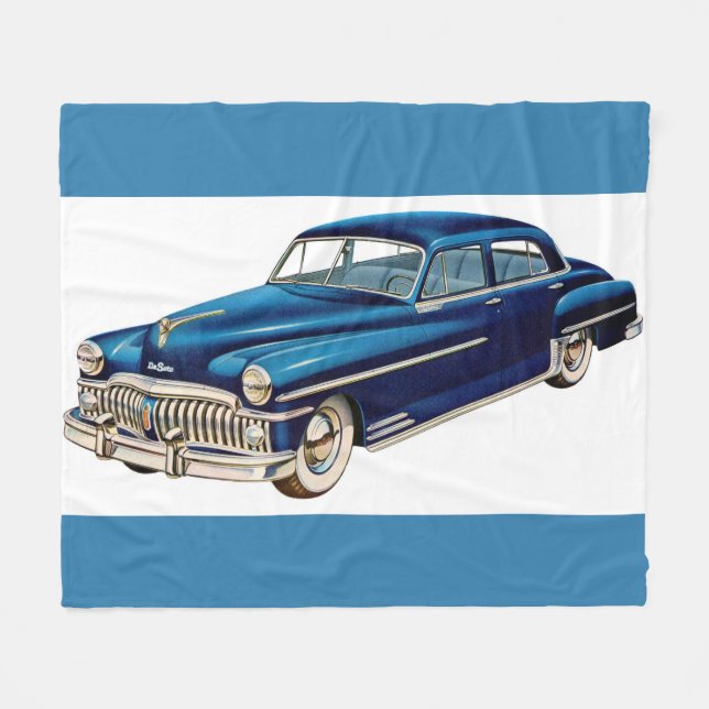 Couverture Polaire Impression DeSoto bleue 1950 (Devant (Horizontal))