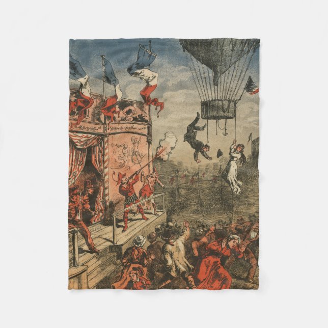 Couverture Polaire Impression Humoristique D'Un Interprète Théâtral (Devant)