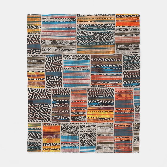 Couverture Polaire Impression motif de la surface composée de collage (Devant)