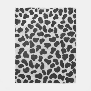 Couverture Polaire Impression noir et blanc de dalmatien