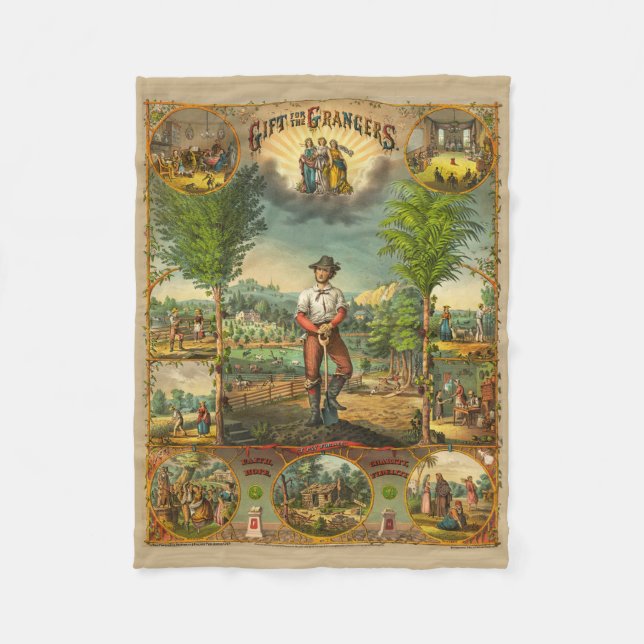 Couverture Polaire Impression promotionnelle Pour Membres Grange (Devant)