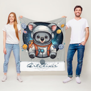 Couverture Polaire Impression Space Koala