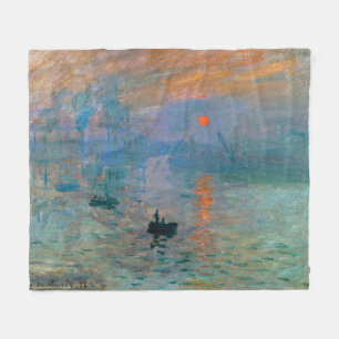Couverture Polaire Impression Sunrise par Claude Monet