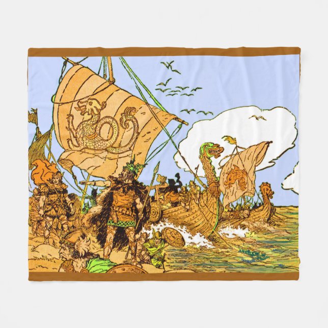 Couverture Polaire Impression vikings (Devant (Horizontal))