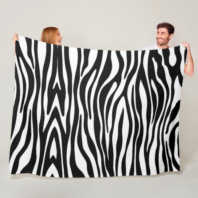 Couverture Polaire Impression Zebra (En situation)