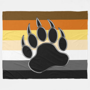 Couverture Polaire Impressionnant et très Cool Bear Pride Drapeau Our