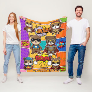 Couverture Polaire Imprimantes Gopher Superheroes