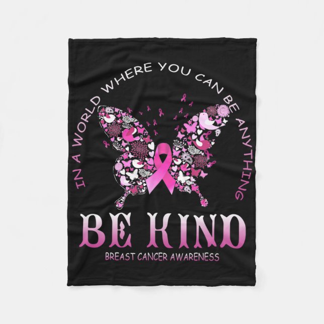Couverture Polaire In A World Where You Can Be Anything Be Kind Breas (Devant)