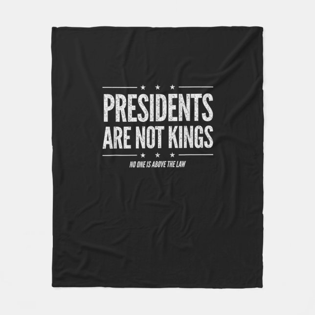 Couverture Polaire In America Presidents Are Not Kings Retro Classic (Devant)
