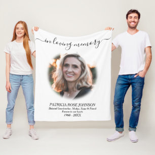 Couverture Polaire In Love Memory Funeral Photo Hommage