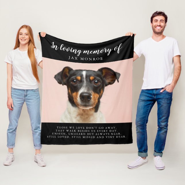 Couverture Polaire In Love Memory Photo Pet Memorial  (En situation)