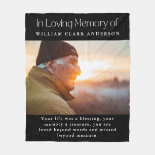 Couverture Polaire In Love Memory Photo Poem Hommage