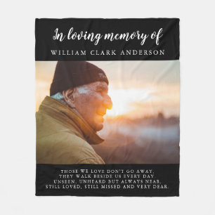 Couverture Polaire In Love Memory Photo Poem Hommage Blanket