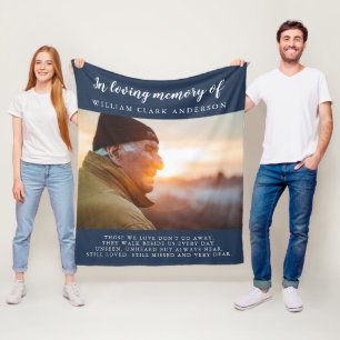 Couverture Polaire In Love Memory Photo Poem Hommage Blanket