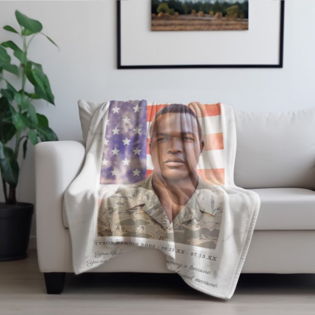 Couverture Polaire In Love Memory Photo Quote (Créateur téléchargé)