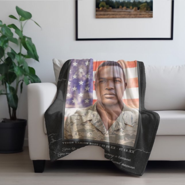 Couverture Polaire In Love Memory Photo Quote (Créateur téléchargé)