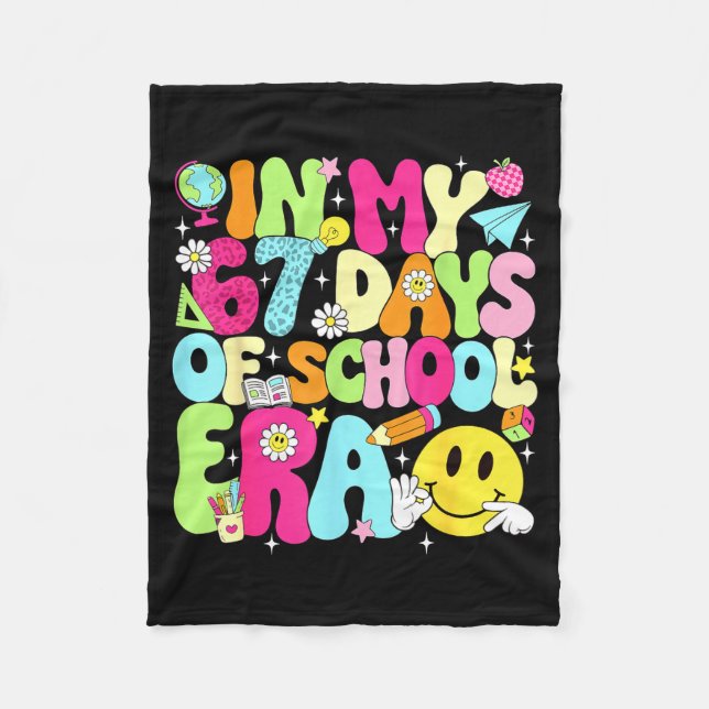 Couverture Polaire In My 67 Days Of School Era 67 Days Smarter Meme B (Devant)