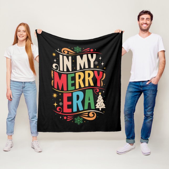 Couverture Polaire In My Merry Era Christmas Xmas Holiday FamilyIn My (En situation)