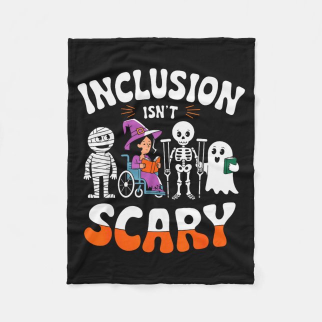 Couverture Polaire Inclusion Isn't Y Sped Halloween Special Education (Devant)