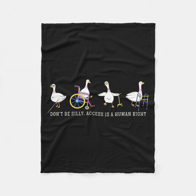 Couverture Polaire Inclusion Neurodiverse Accessibilité Silly Goose (Devant)