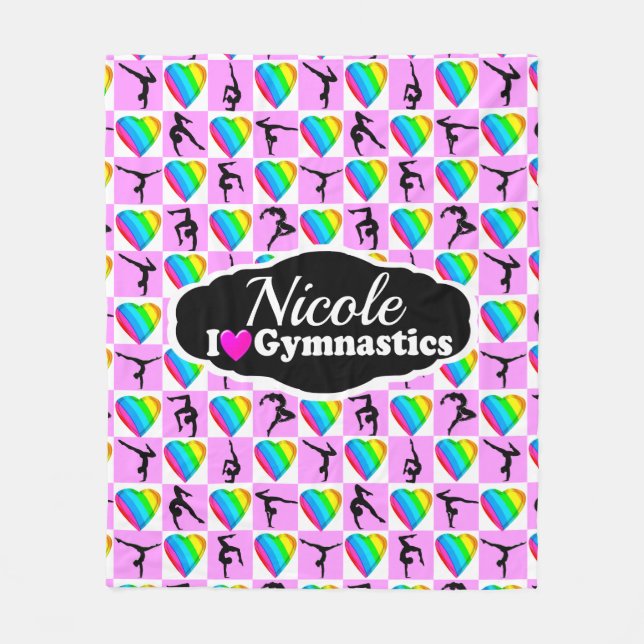 COUVERTURE POLAIRE INCONTOURNABLE J'ADORE LE DESIGN GYMNASTIQUE (Devant)