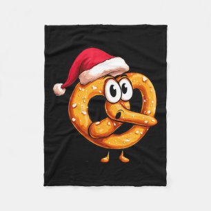 Couverture Polaire Incroyable Bretzel Festif Avec Costume De Chapeau 
