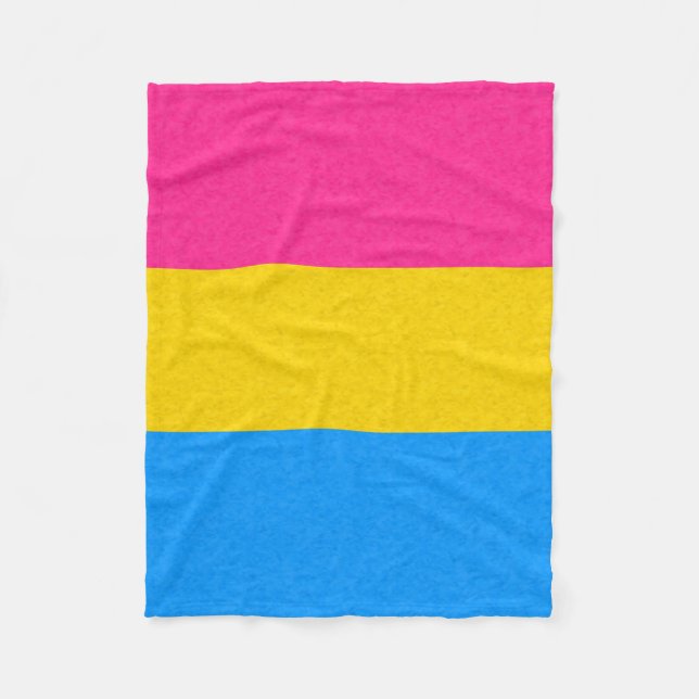 Couverture Polaire Indicateur de fierté Pansexual Arrière - plan de c (Devant)