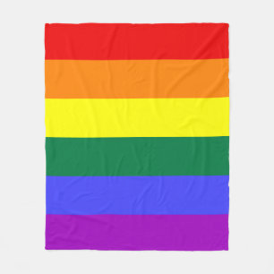 Couverture Polaire Indicateur de la fierté arc-en-ciel