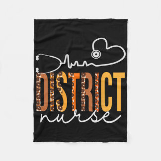 Couverture Polaire Infirmière de district Leopard Heartbeat Appréciat