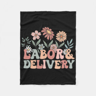 Couverture Polaire Infirmière De Travail Et De Livraison Fleur sauvag