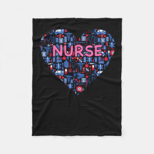Couverture Polaire Infirmière du coeur RN Infirmière pour femmes Infi
