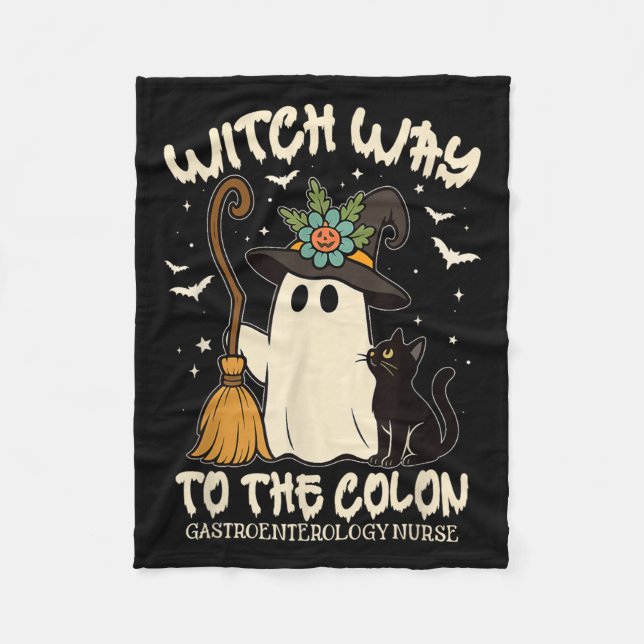 Couverture Polaire Infirmière en gastroentérologie Halloween Endo Inf (Devant)