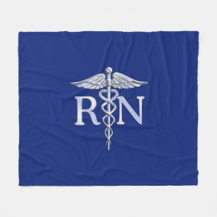 Couverture Polaire Infirmière inscrite RN Caduceus Design