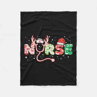 Couverture Polaire Infirmière noël stéthoscope infirmiers xmas frotte